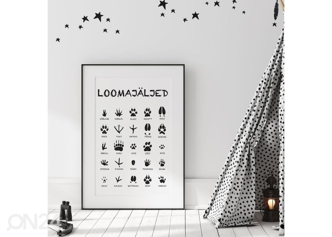 Seinäjuliste Jäljet 40x50 cm kuvasuurennos