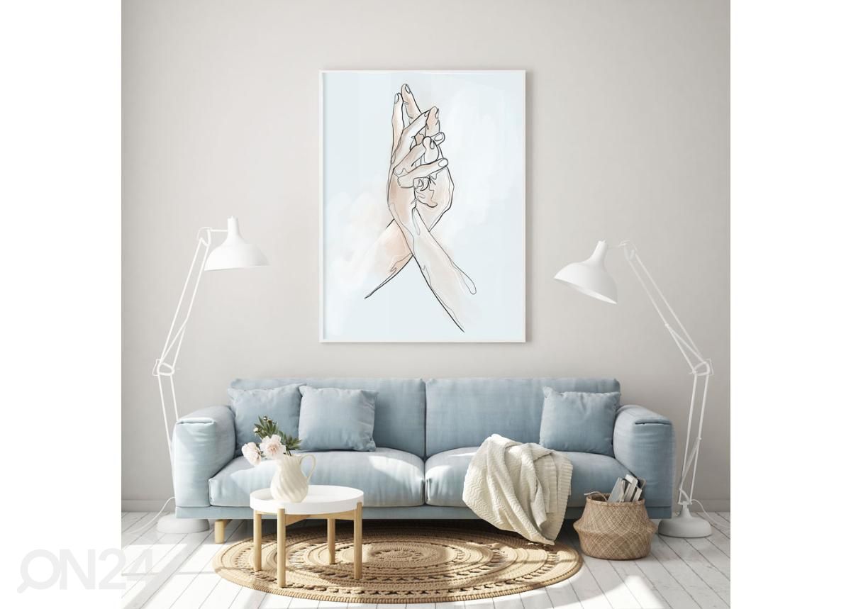 Seinäjuliste Kosketus 70x100 cm kuvasuurennos