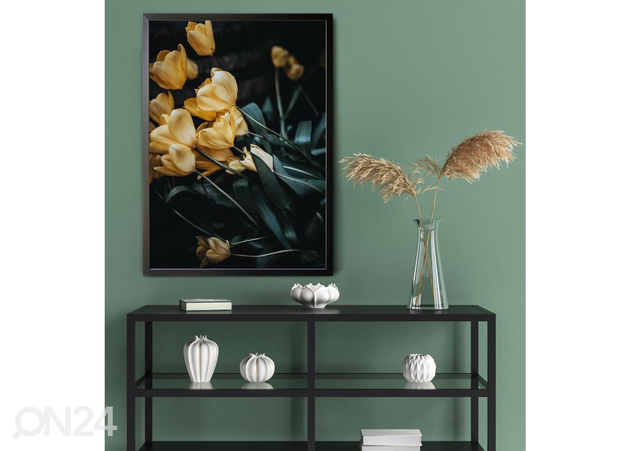 Seinäjuliste Kukkivat tulppaanit 21x30 cm kuvasuurennos