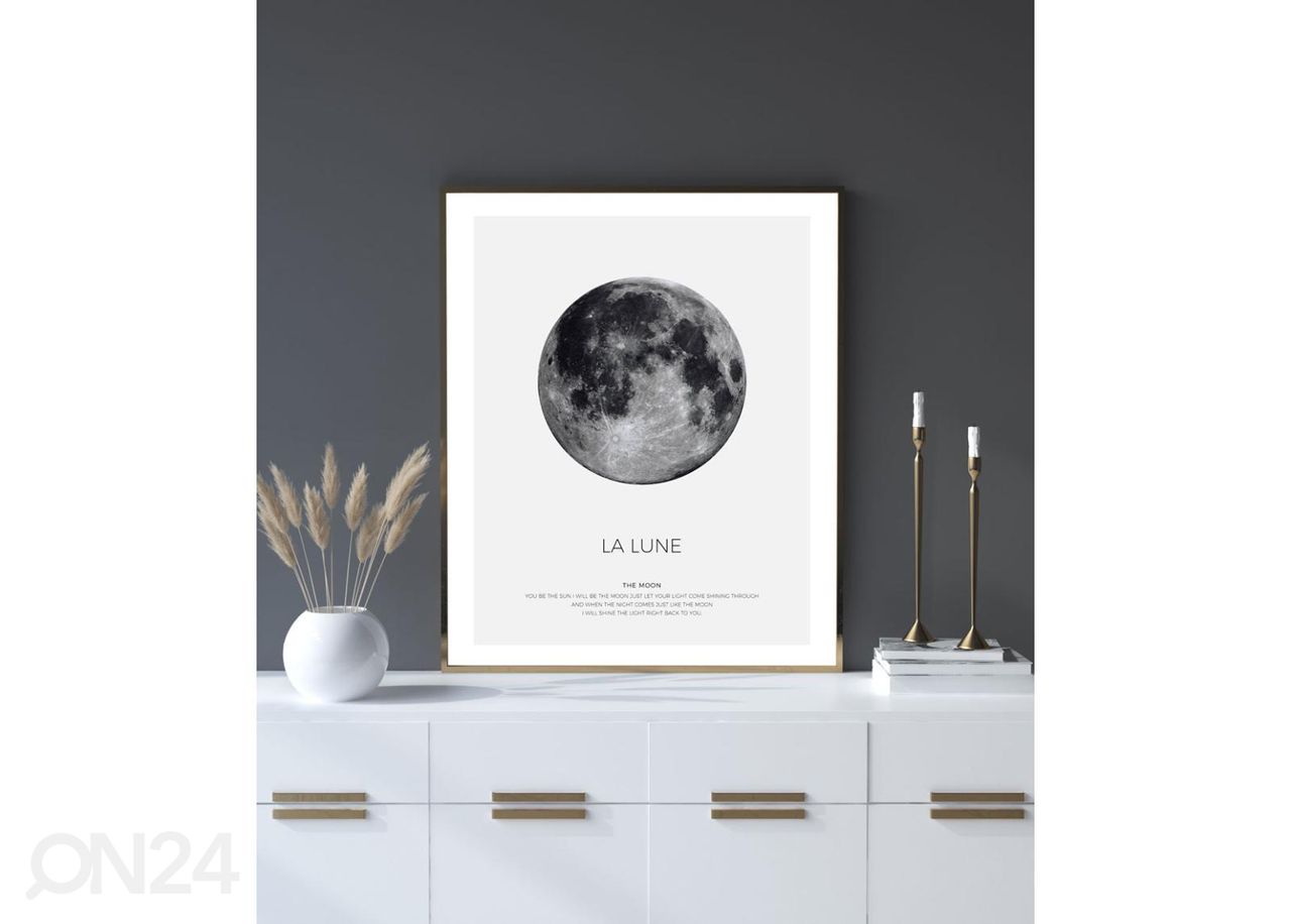 Seinäjuliste La Lune 21x30 cm kuvasuurennos