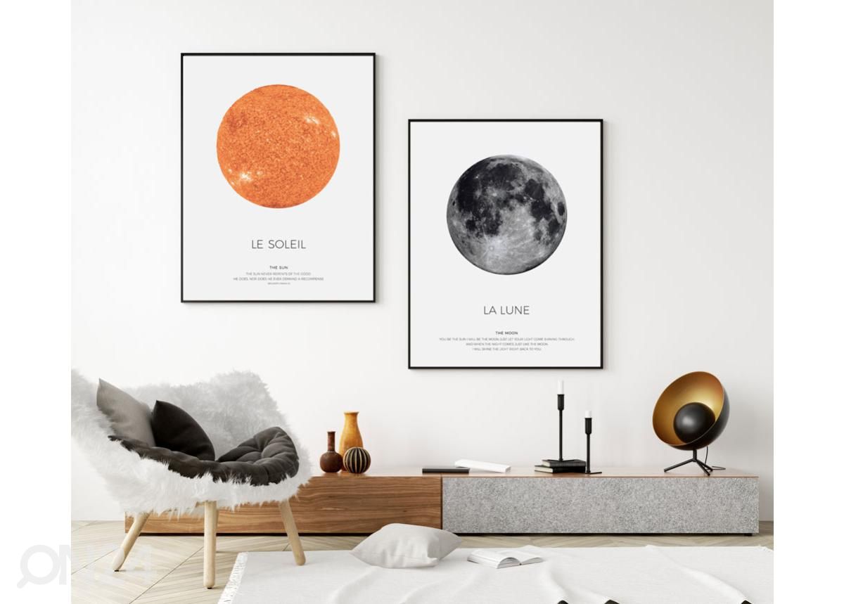 Seinäjuliste La Lune 21x30 cm kuvasuurennos