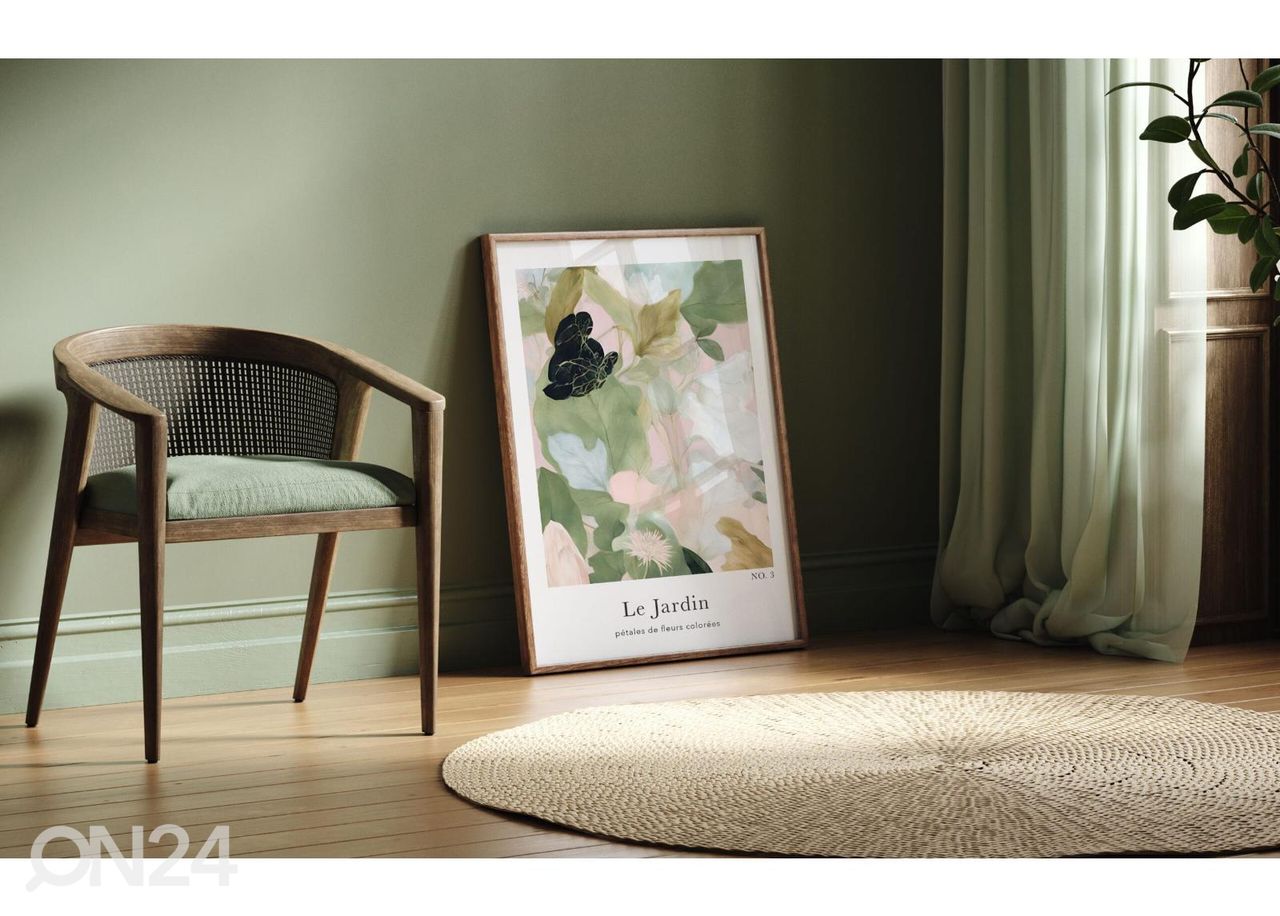 Seinäjuliste Le Jardin III 21x30 cm kuvasuurennos