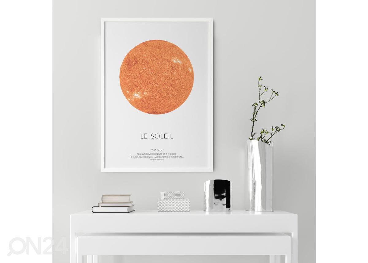 Seinäjuliste Le Soleil 21x30 cm kuvasuurennos