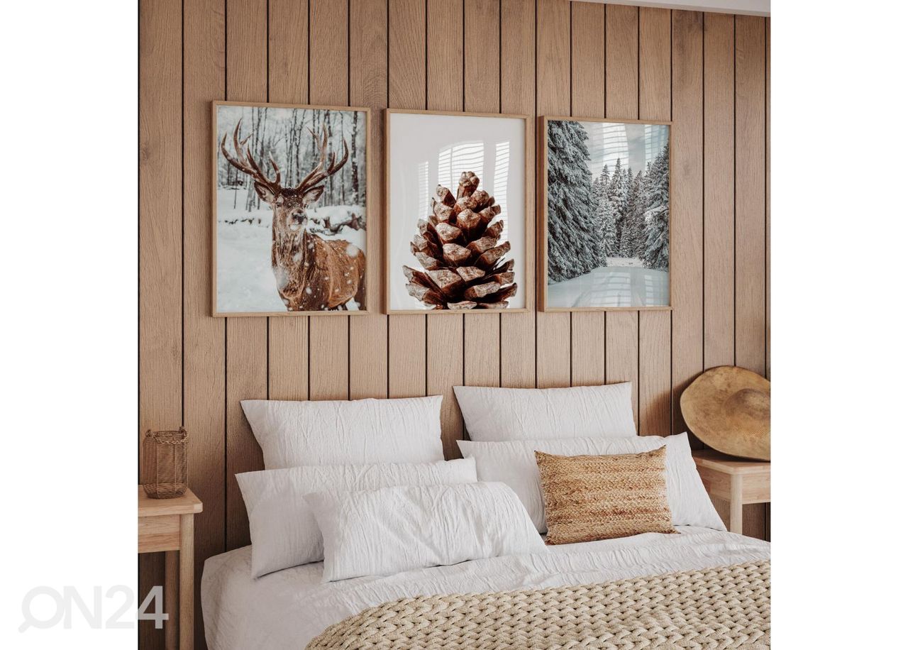 Seinäjuliste Luminen metsäpolku 21x30 cm kuvasuurennos