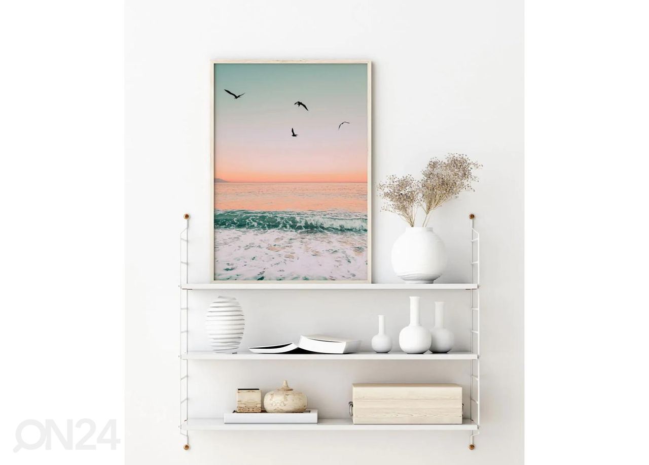 Seinäjuliste Lumoava auringonlasku 21x30 cm kuvasuurennos