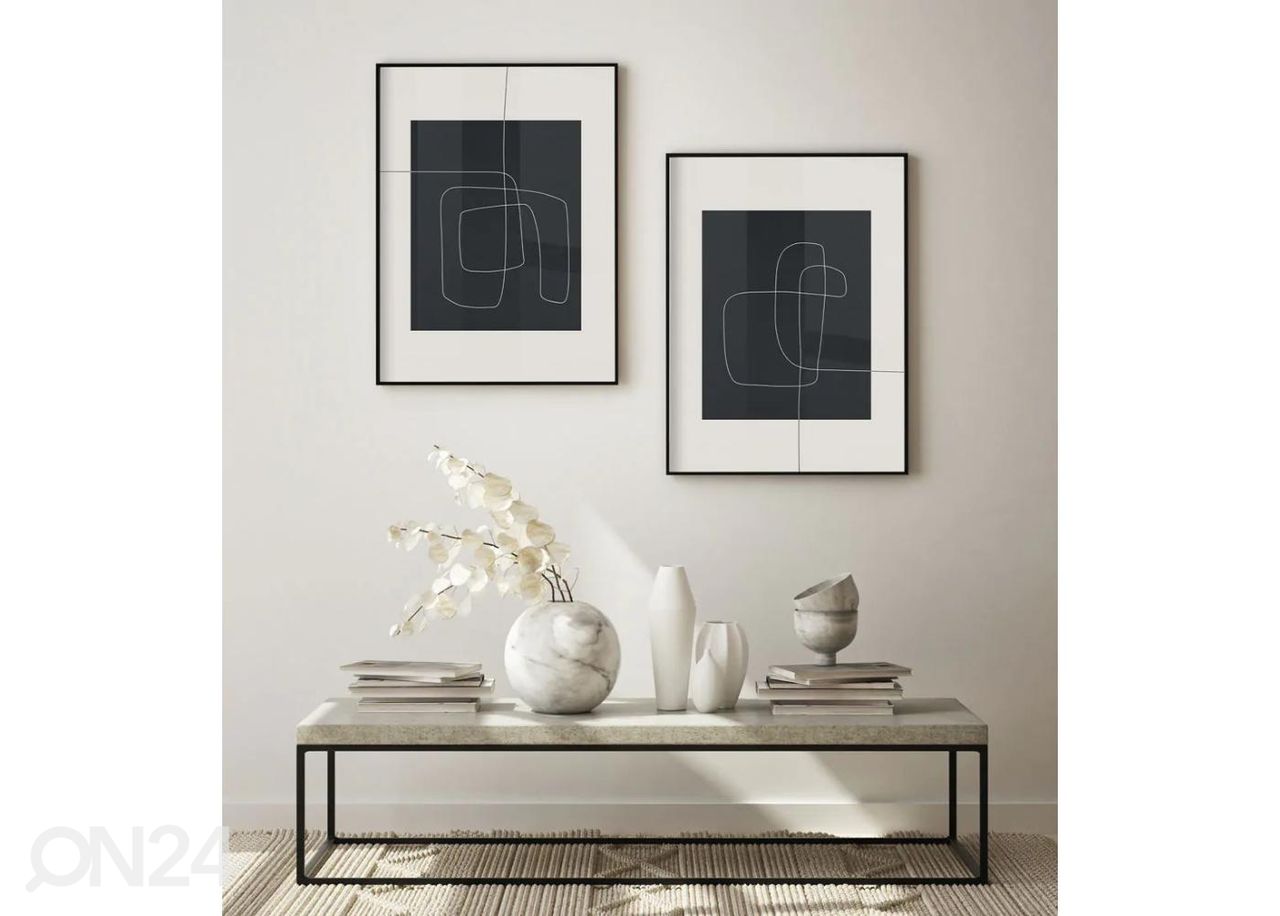 Seinäjuliste Minimalistinen viiva 21x30 cm kuvasuurennos