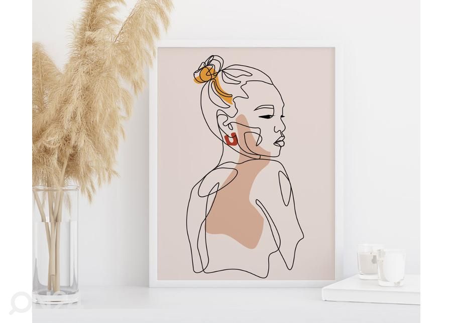 Seinäjuliste Naisen muotokuva 21x30 cm kuvasuurennos