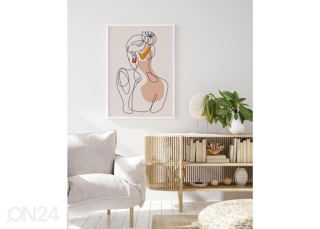 Seinäjuliste Naisen muotokuva II 21x30 cm kuvasuurennos
