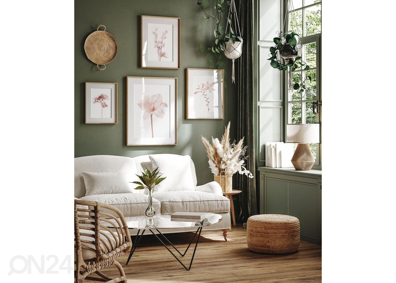 Seinäjuliste Pastelli kukka IV 70x100 cm kuvasuurennos