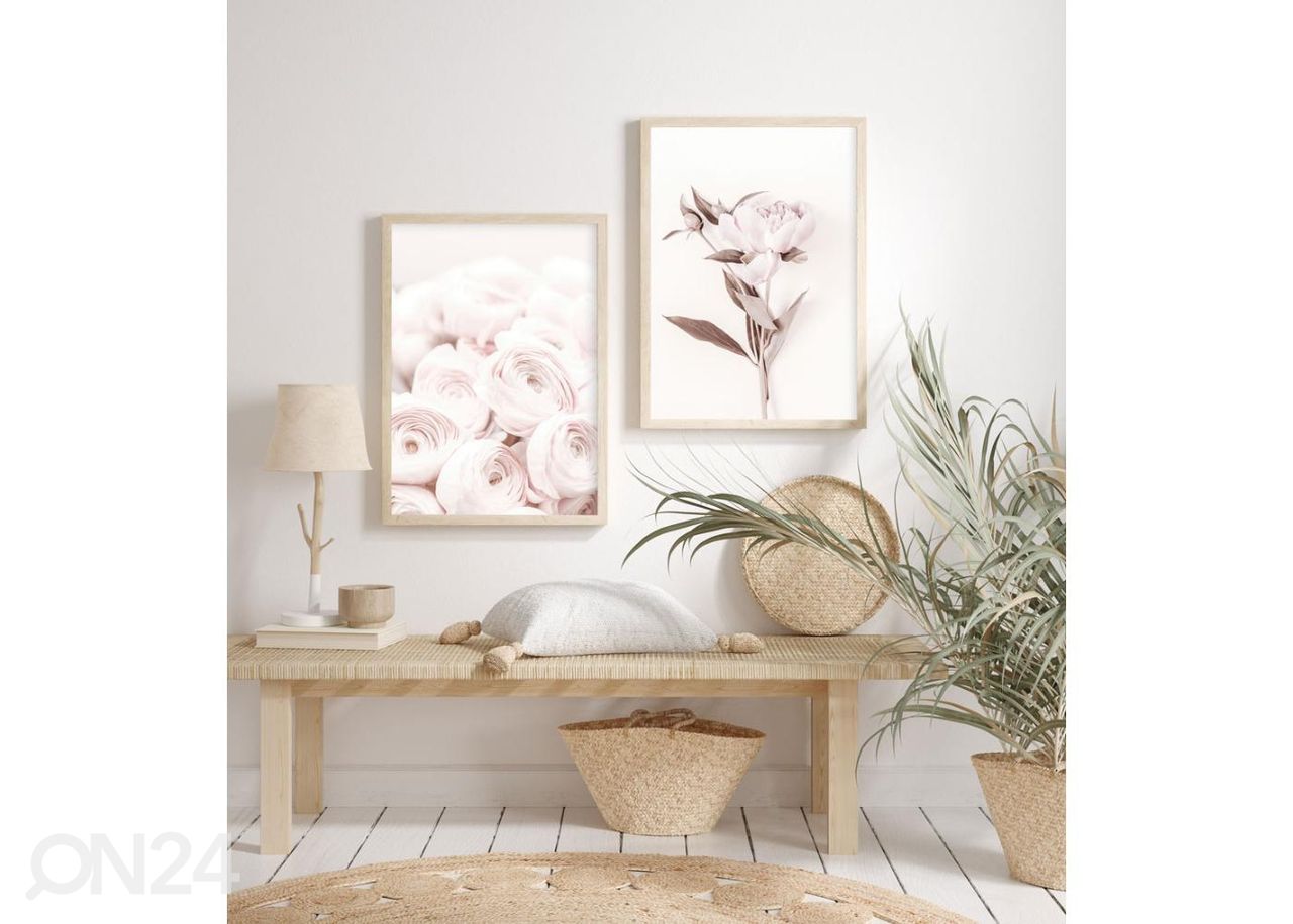 Seinäjuliste Pastelli pinkki I 70x100 cm kuvasuurennos