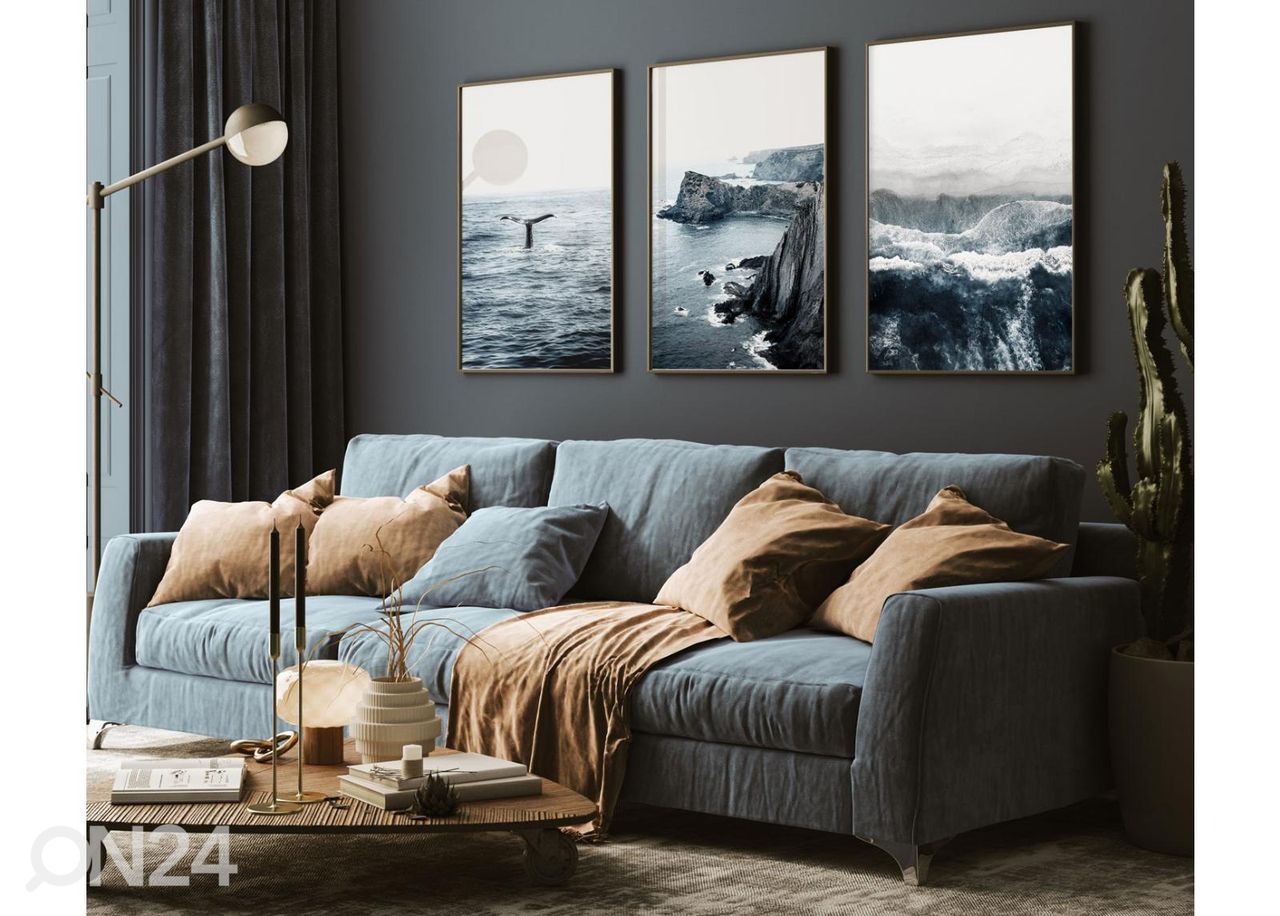 Seinäjuliste Sininen meri I 40x50 cm kuvasuurennos