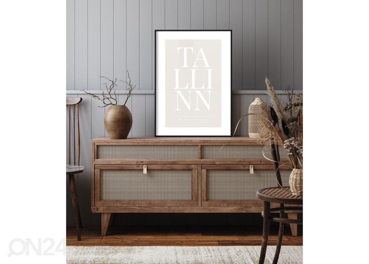 Seinäjuliste Tallinnan juliste 21x30 cm kuvasuurennos
