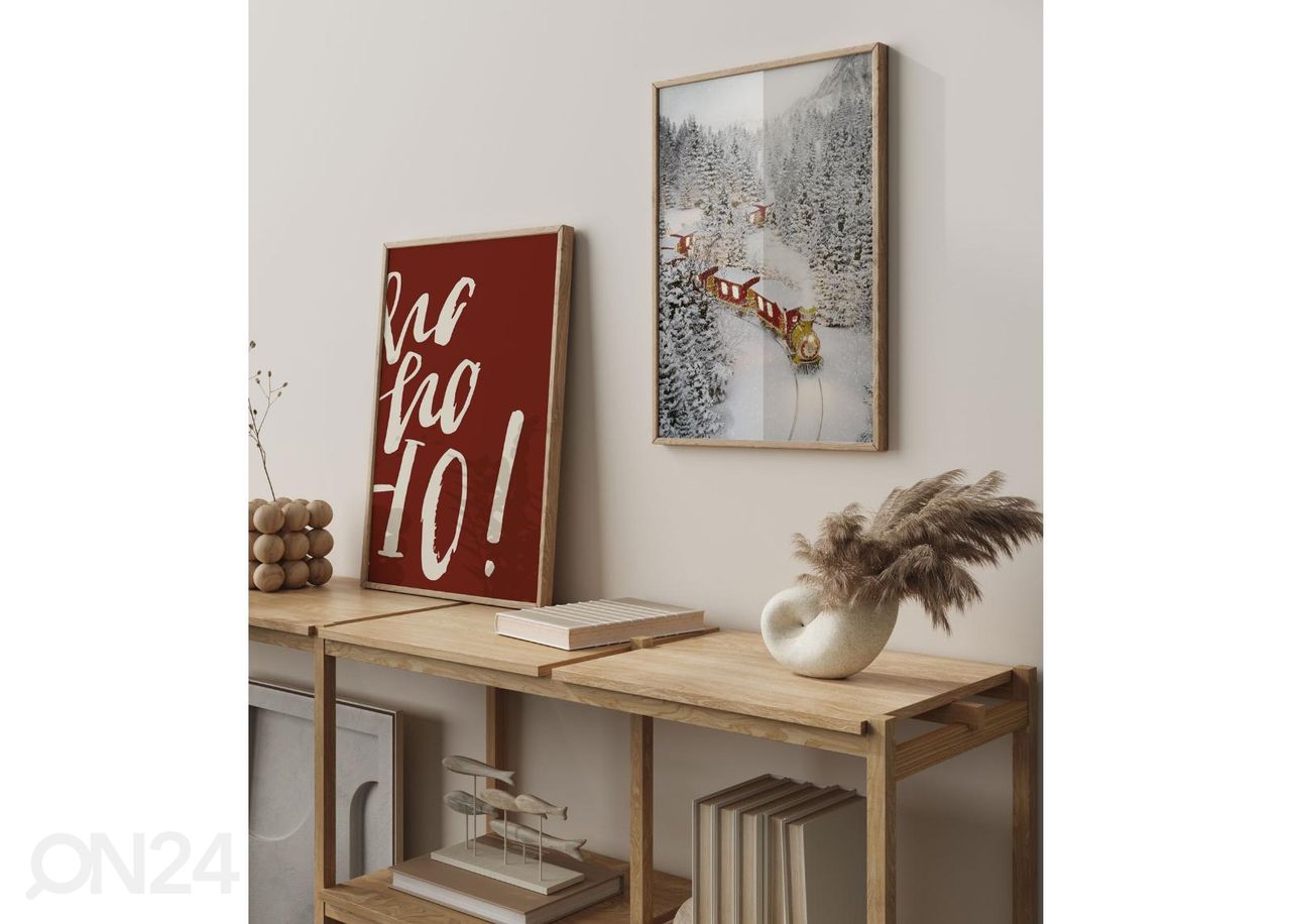 Seinäjuliste Talvijuna 50x70 cm kuvasuurennos