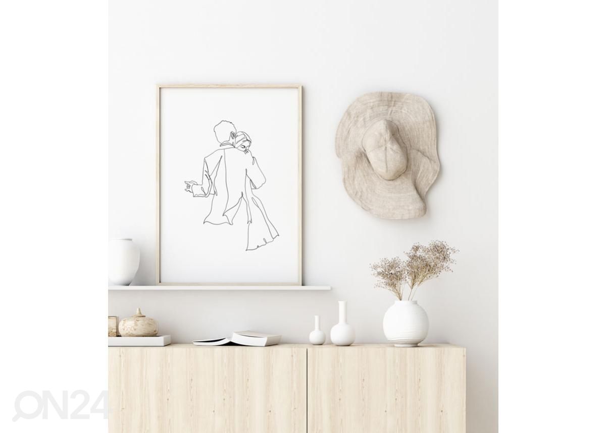 Seinäjuliste Tanssipari 21x30 cm kuvasuurennos