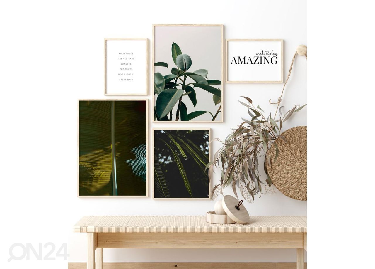 Seinäjuliste Tee tästä päivästä upea 21x30 cm kuvasuurennos