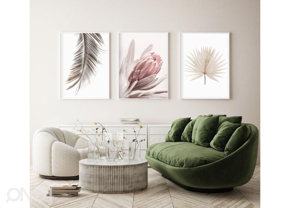 Seinäjuliste Trooppinen palmunlehti 21x30 cm kuvasuurennos