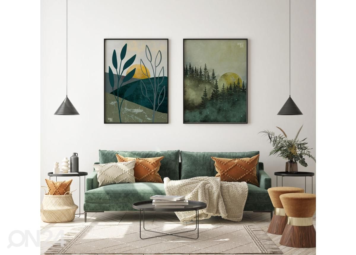 Seinäjuliste Vihreä 21x30 cm kuvasuurennos