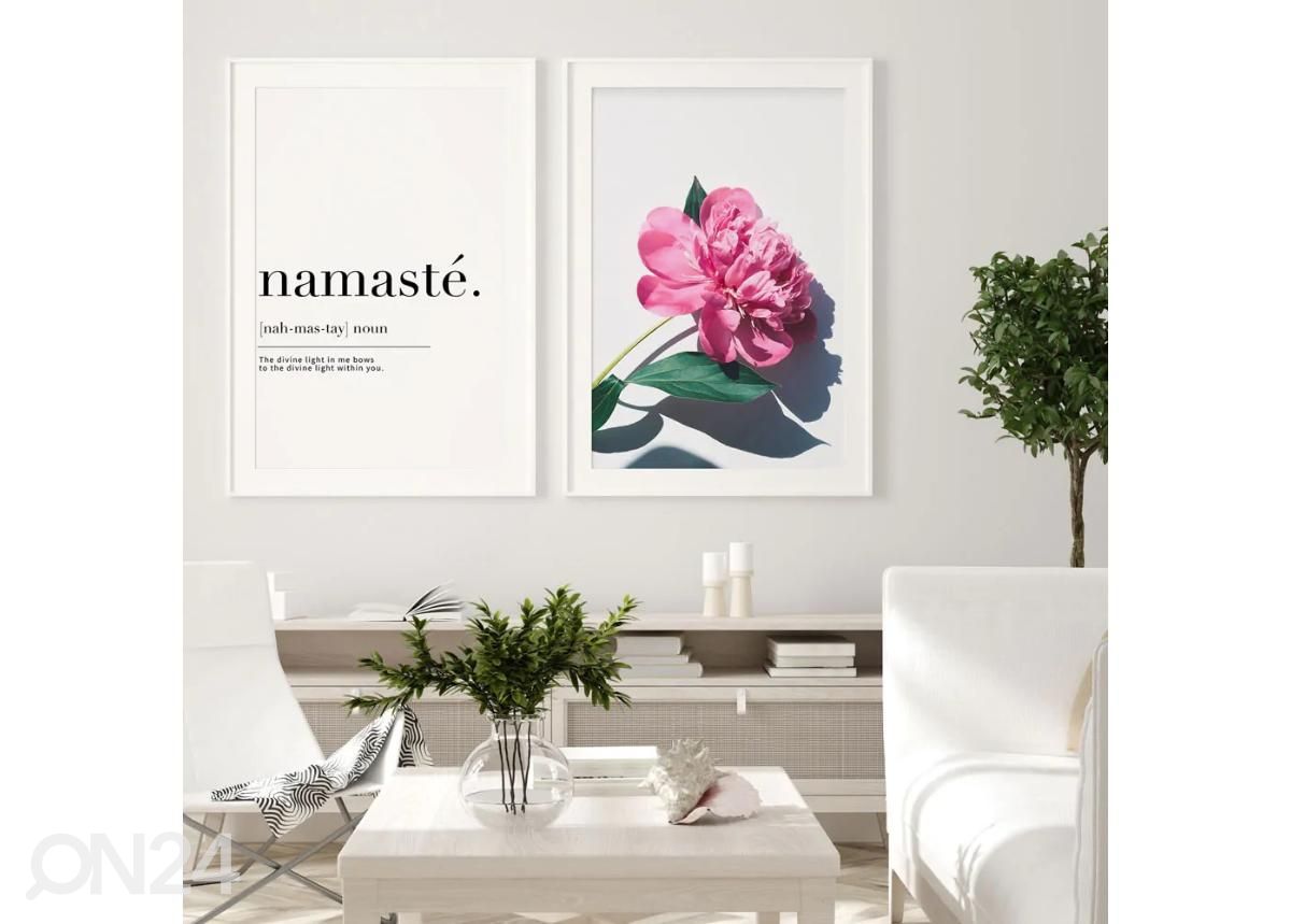 Seinäjuliste Violetti pioni 21x30 cm kuvasuurennos