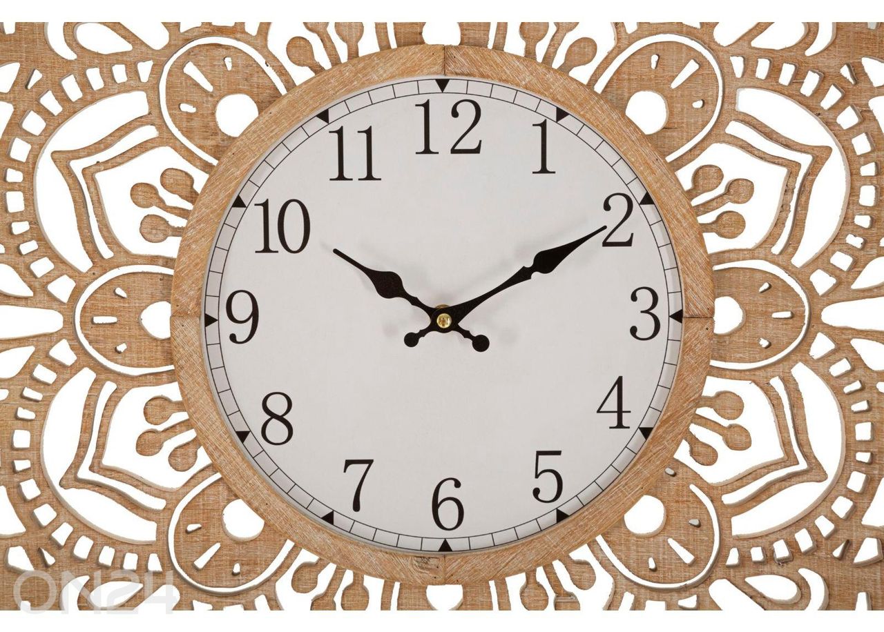 Seinäkello Ø60 cm, beige kuvasuurennos