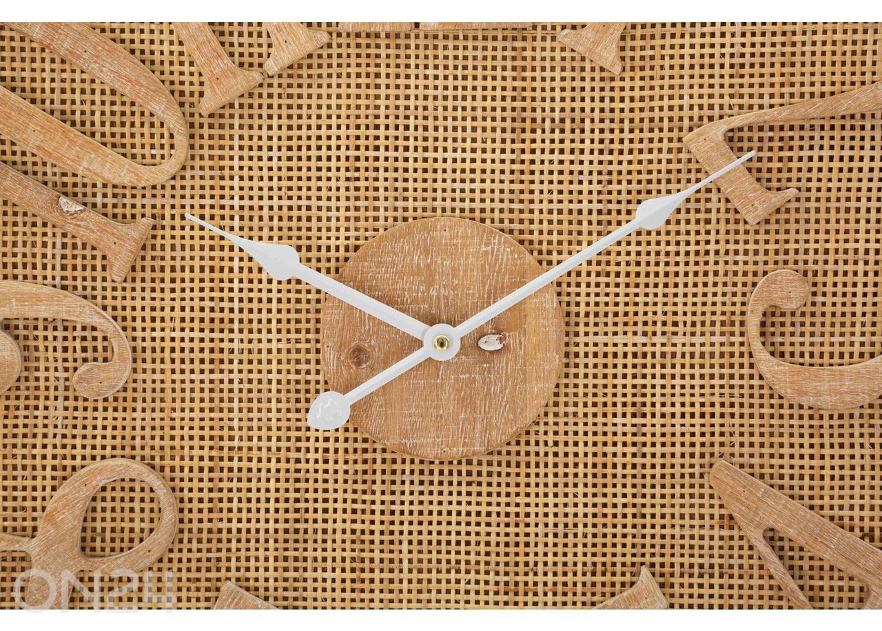 Seinäkello Boho Ø 60 cm, luonnollinen kuvasuurennos
