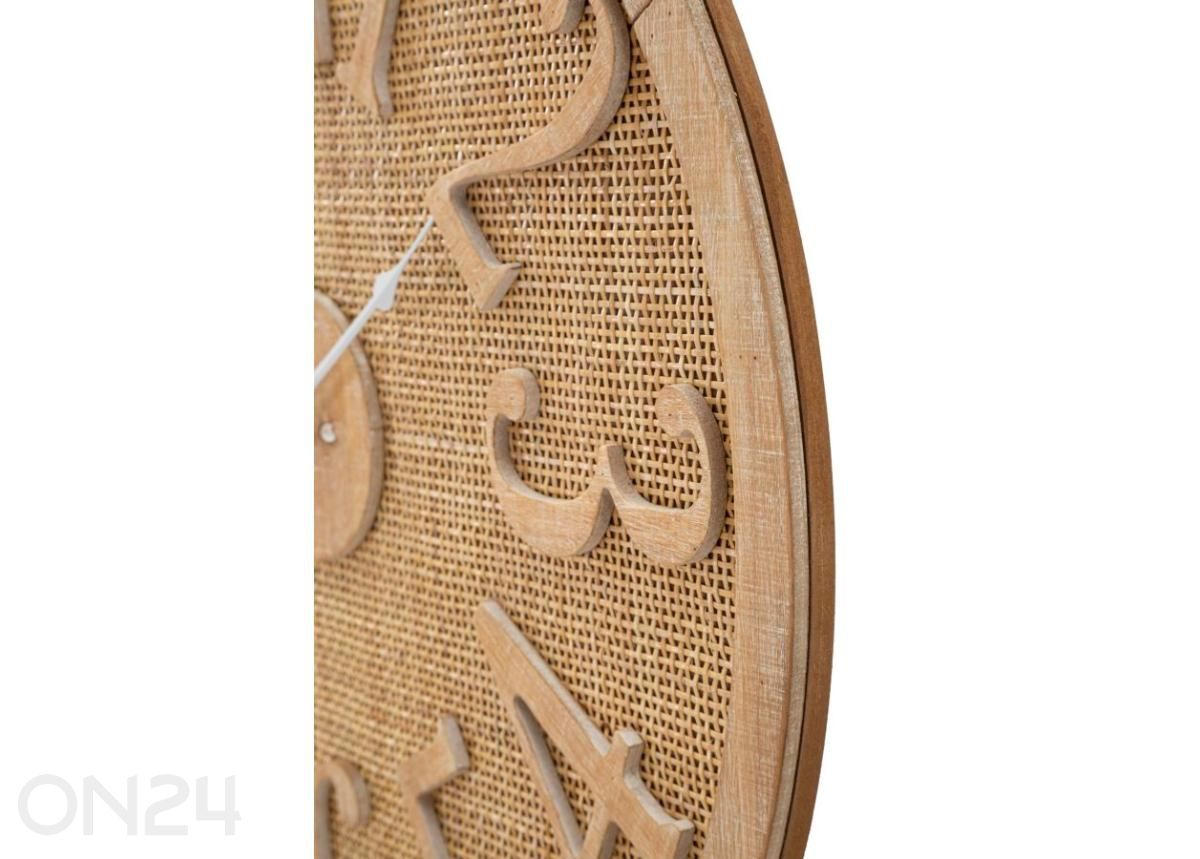 Seinäkello Boho Ø 60 cm, luonnollinen kuvasuurennos