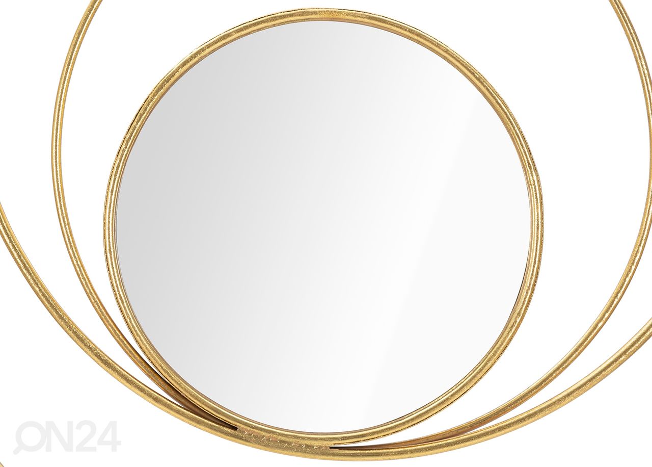 Seinäpeili Arc 80x80 cm, kullanvärinen kuvasuurennos