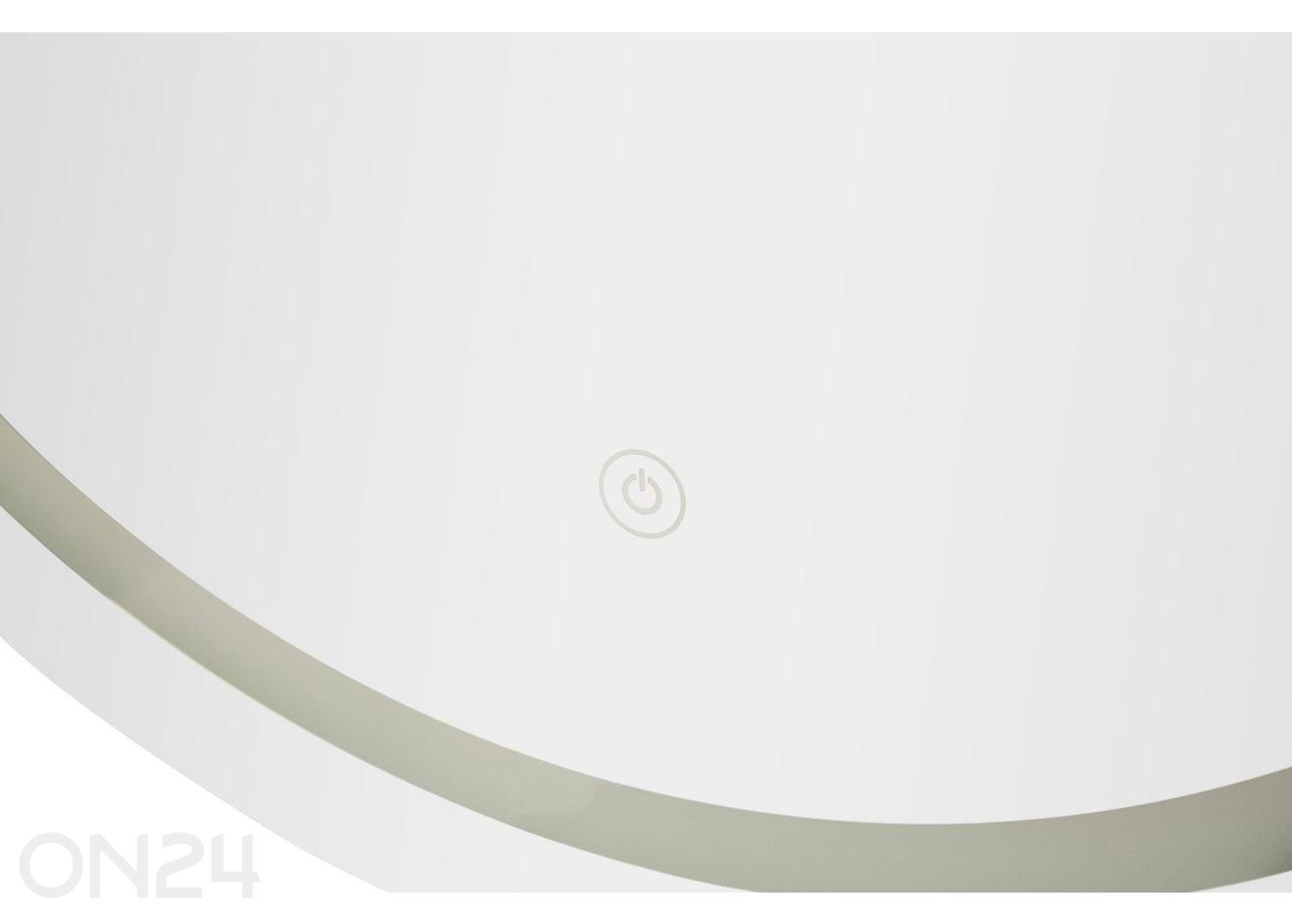 Seinäpeili LED 60x80 cm, hopea kuvasuurennos