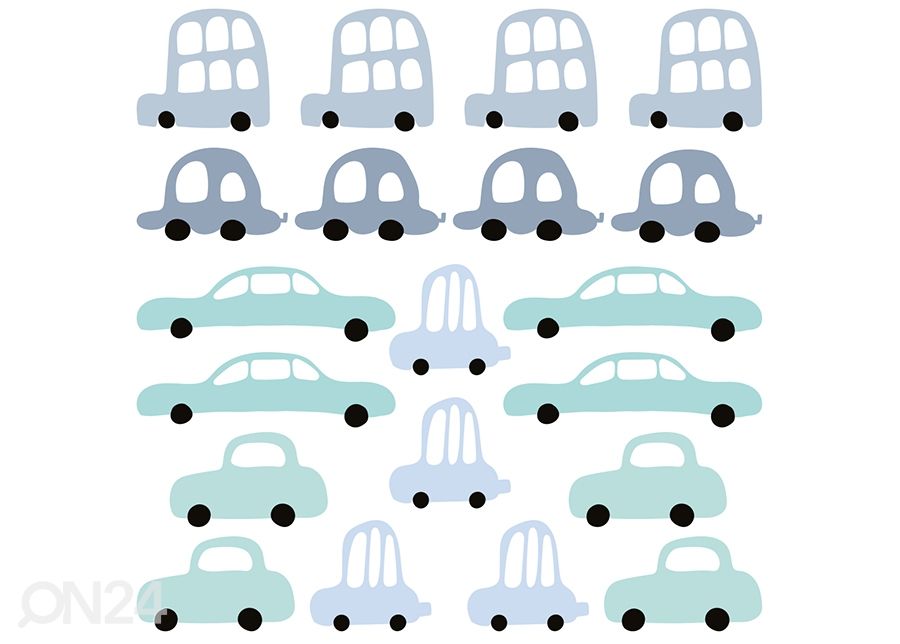 Seinätarra Autot kuvasuurennos