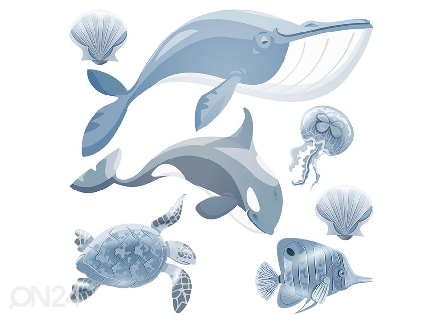Seinätarrat Ocean kuvasuurennos