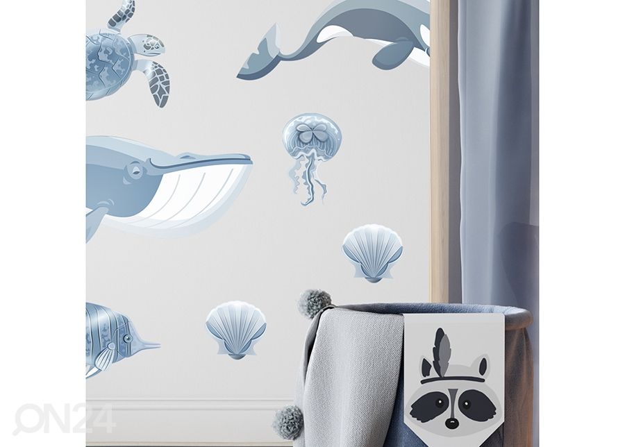 Seinätarrat Ocean kuvasuurennos
