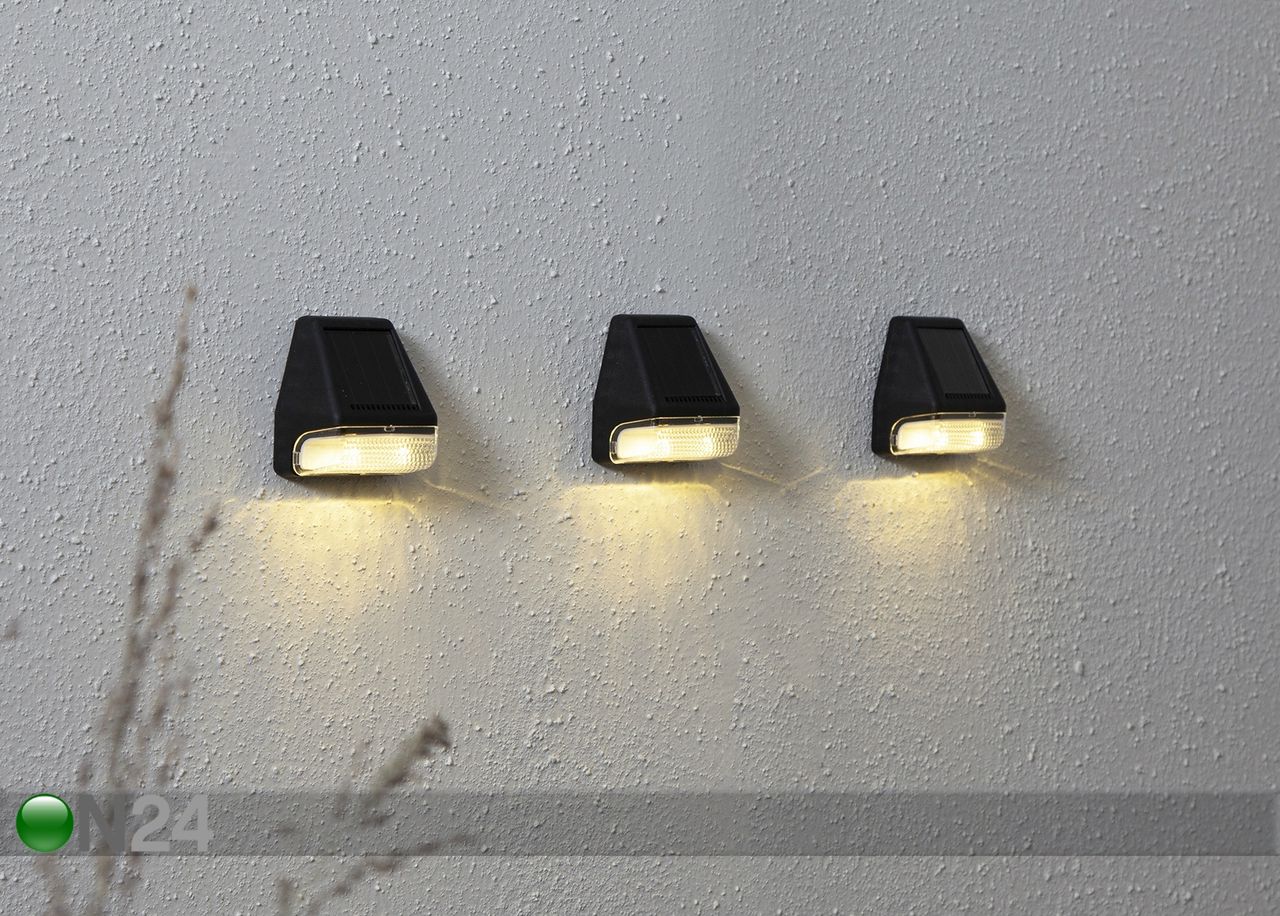 Seinävalaisimet aurinkokennolla Wally (3 kpl) kuvasuurennos