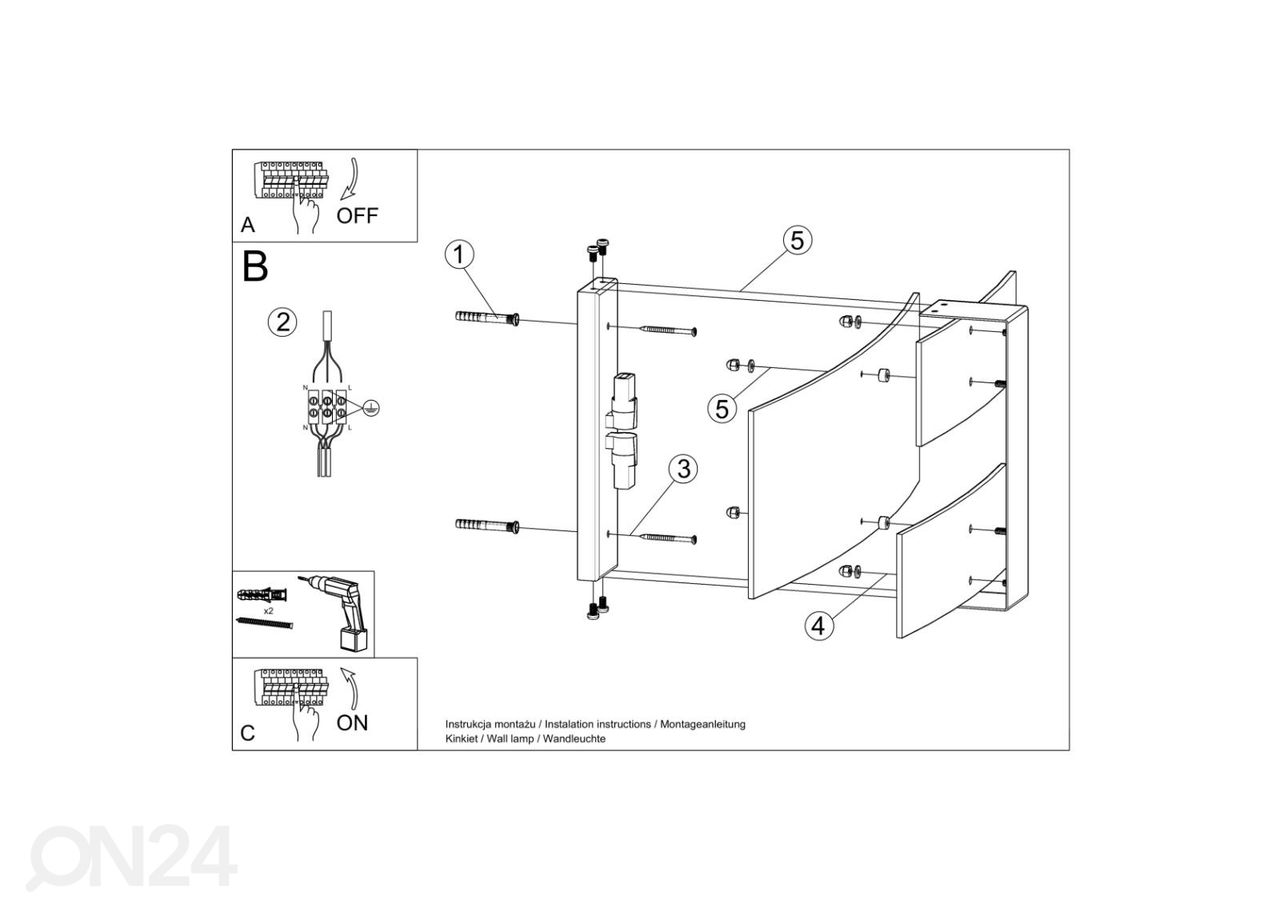 Seinävalaisin Celia, valkoinen kuvasuurennos