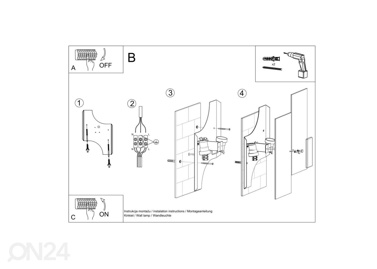 Seinävalaisin Fabiano kuvasuurennos
