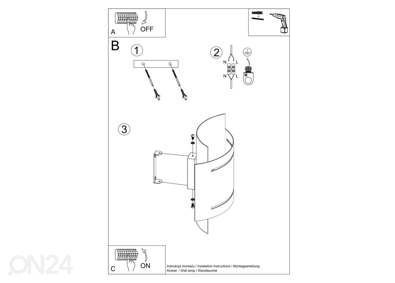 Seinävalaisin Hestia kuvasuurennos