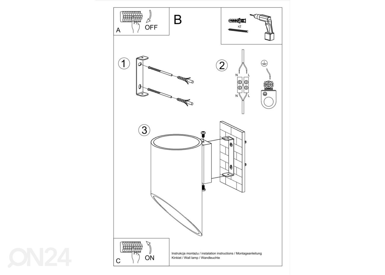 Seinävalaisin Penne 20 kuvasuurennos
