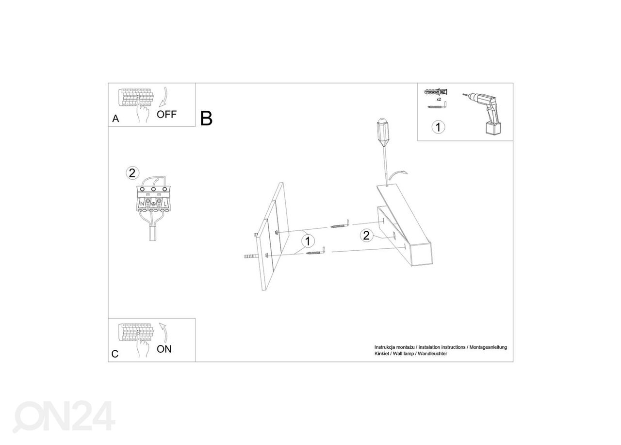 Seinävalaisin Pinne 67 kuvasuurennos