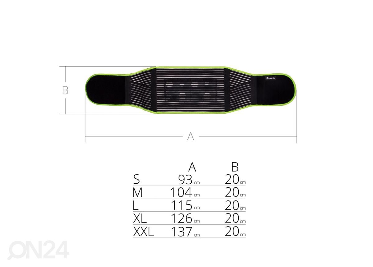 Selän tukiside magnetic bamboo inSPORTline kuvasuurennos