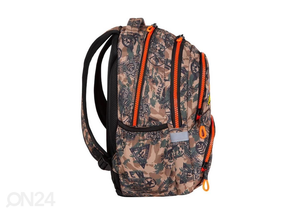 Selkäreppu CoolPack Spiner Termic Badges ruskea 27 L kuvasuurennos