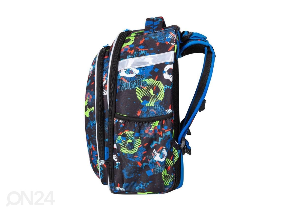 Selkäreppu CoolPack Turtle Football sinine 25 L kuvasuurennos