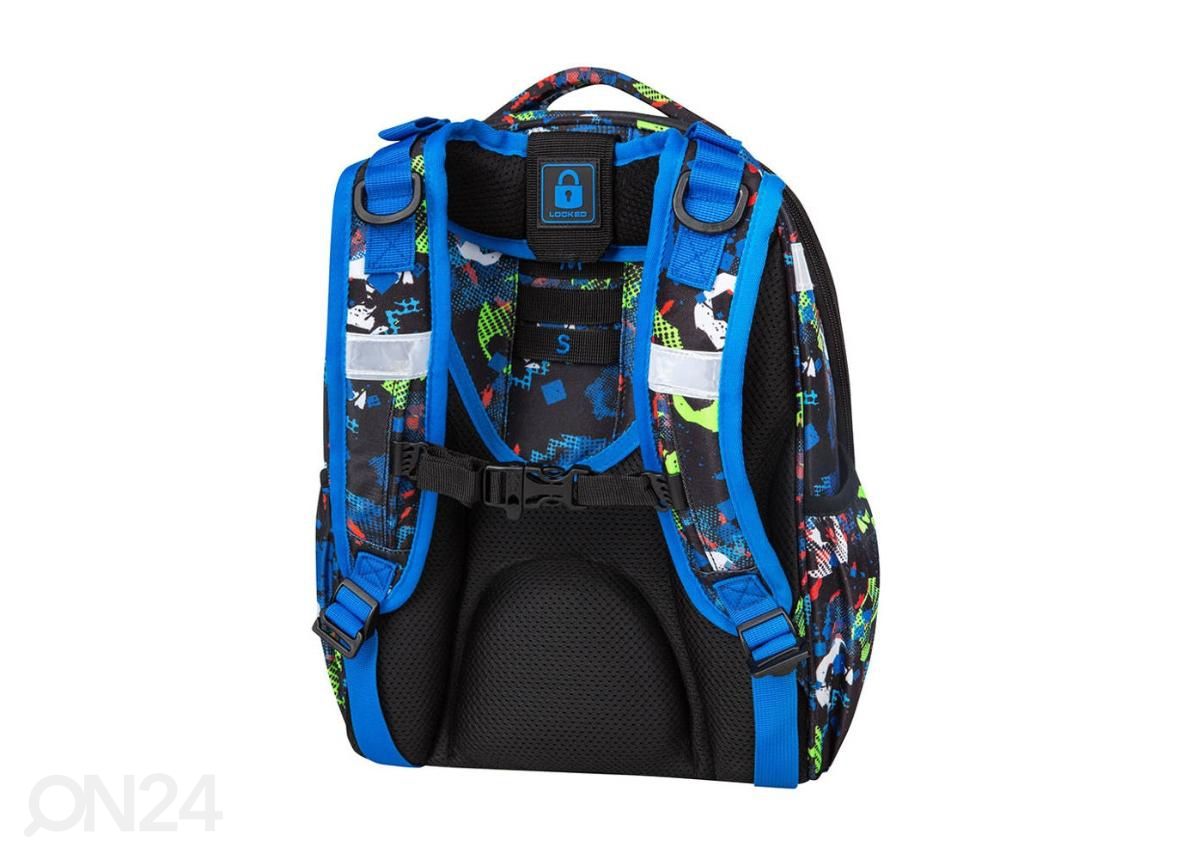 Selkäreppu CoolPack Turtle Football sinine 25 L kuvasuurennos