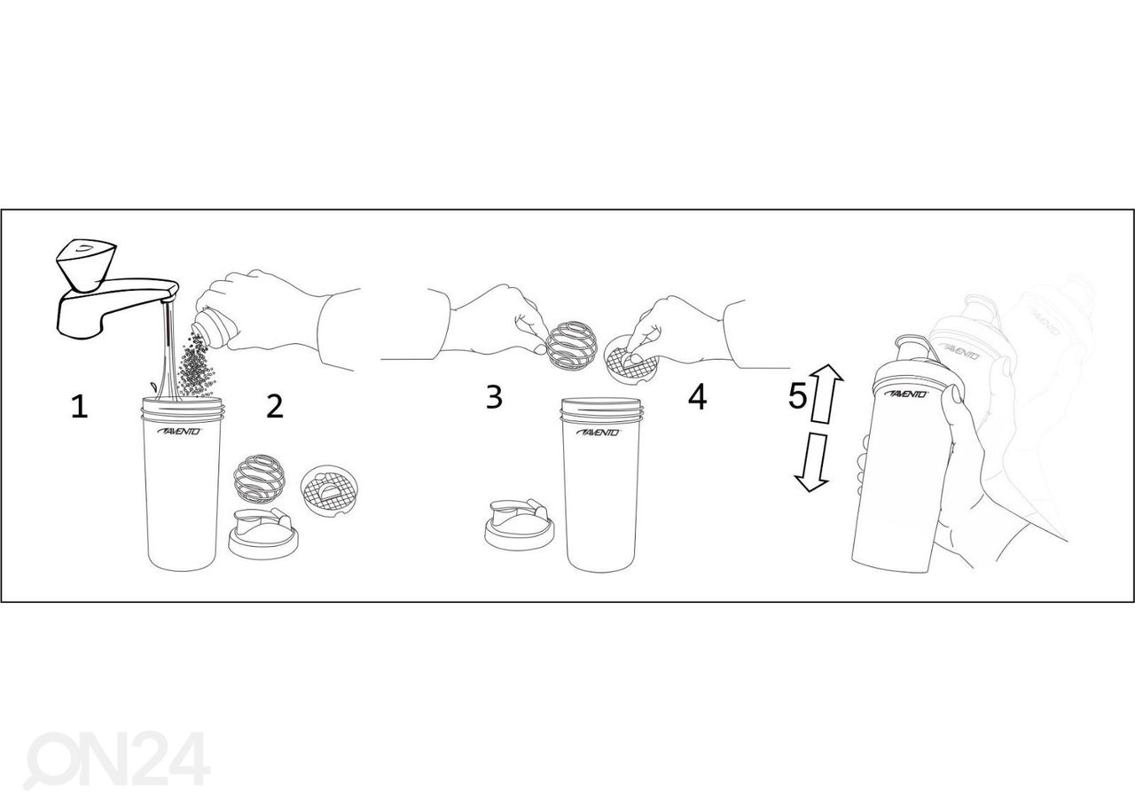 Sheikkeri 0,4 L Avento kuvasuurennos