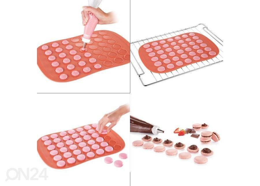 Silikoni macaron muottimatto Tescoma Delicia kuvasuurennos