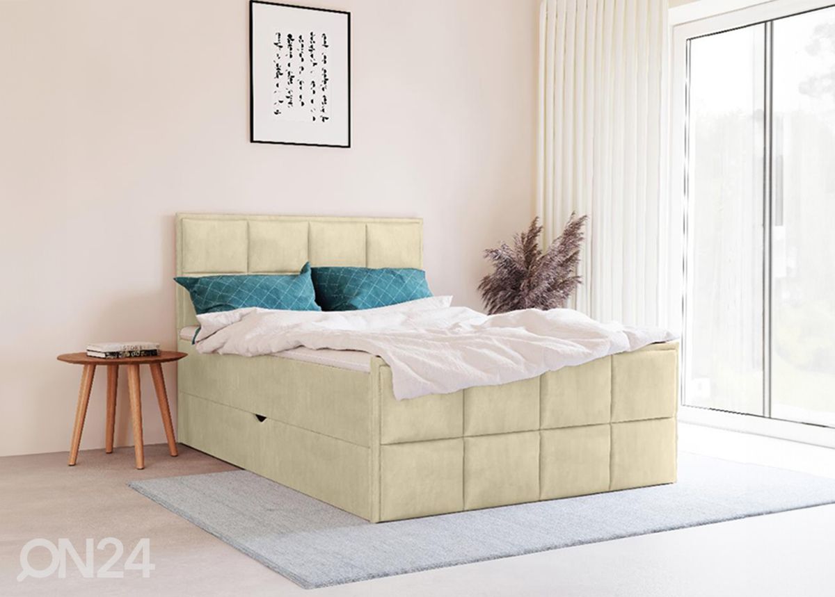 Sime Beds jenkkisänky vuodevaatelaatikolla Helena 160x200cm kuvasuurennos