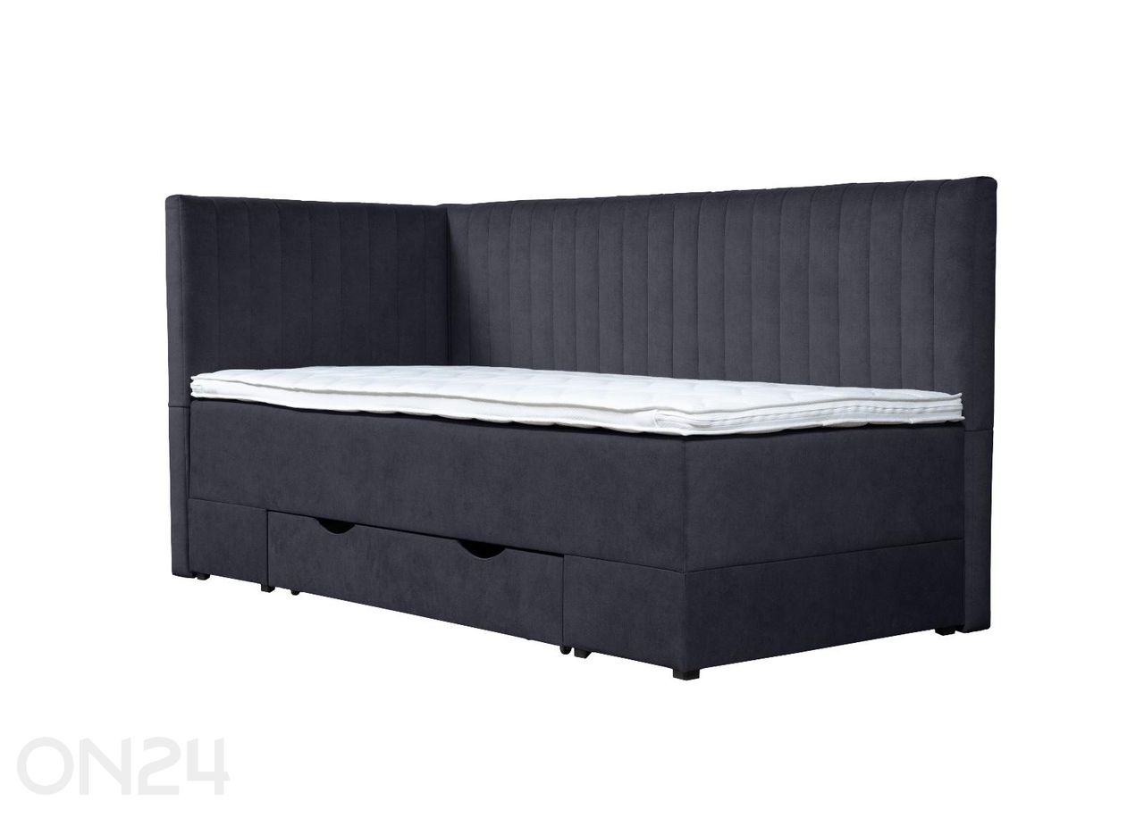Sime Beds jenkkisänky vuodevaatelaatikolla Nora 80x190 cm kuvasuurennos