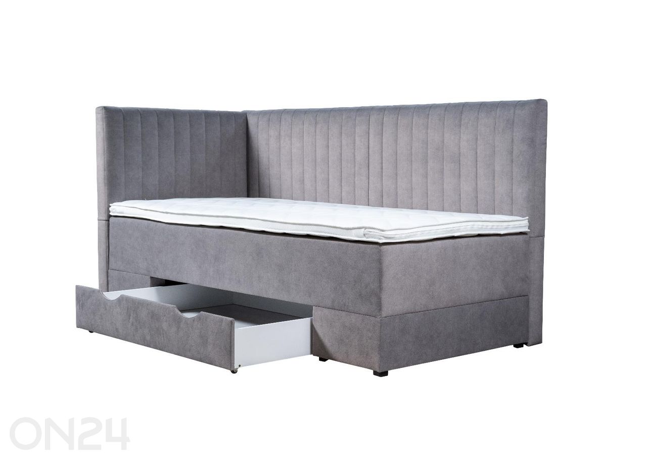Sime Beds jenkkisänky vuodevaatelaatikolla Nora 80x190 cm kuvasuurennos
