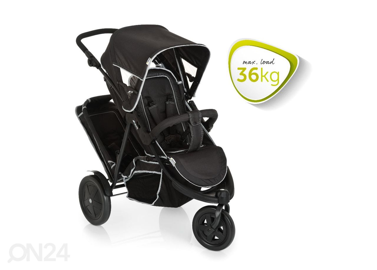Sisarusrattaat Hauck Essential Freerider SH12 musta kuvasuurennos