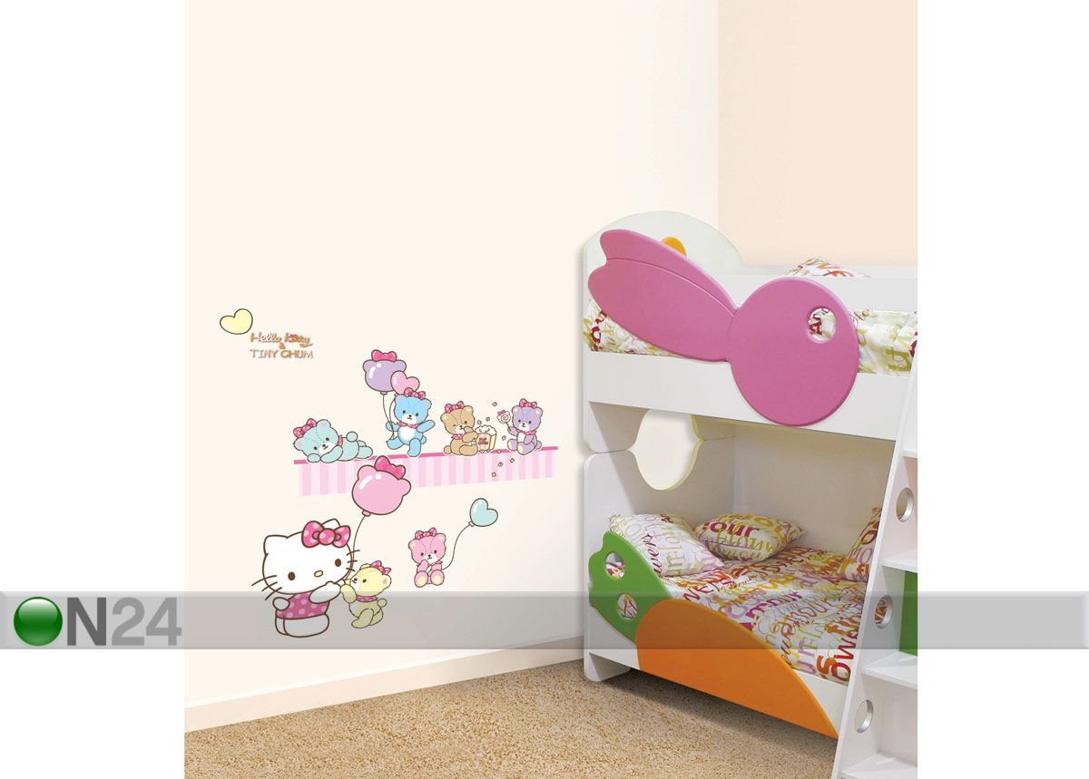 Sisustustarra HELLO KITTY JUHLAT kuvasuurennos