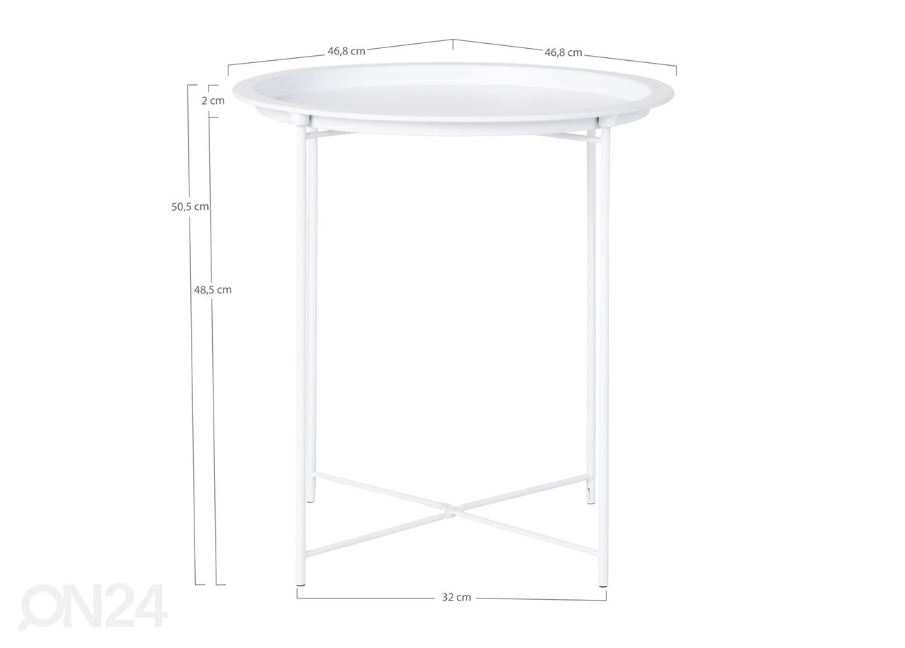 Sivupöytä Corti Ø47 cm kuvasuurennos