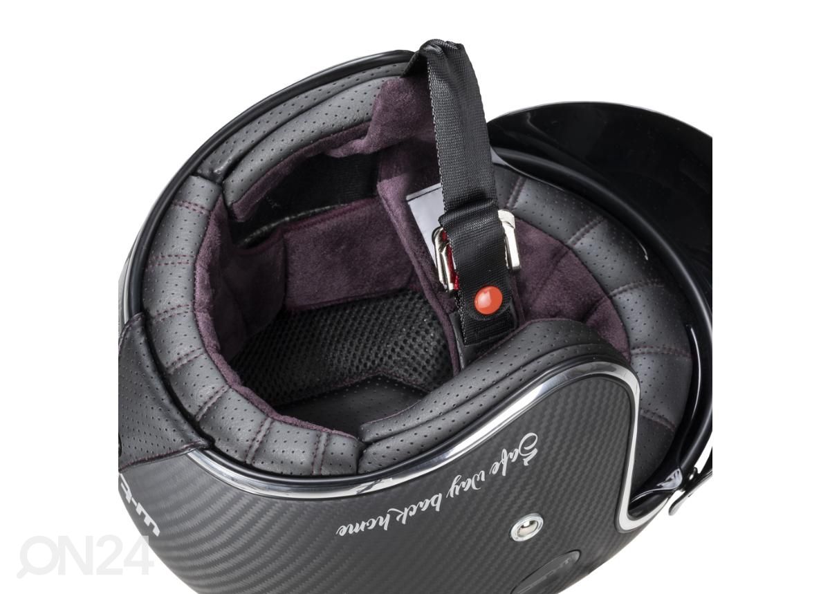Skootterikypärä W-TEC Vacabro SWBH Matt Carbon Pure kuvasuurennos
