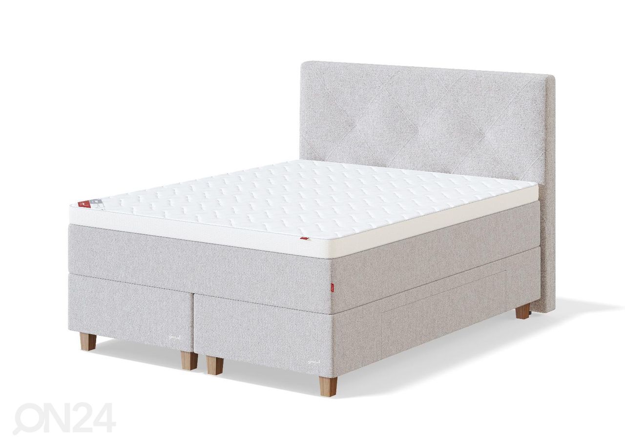 Sleepwell jenkkisänky vuodevaatelaatikoilla BLACK CONTINENTAL 160x200 cm kuvasuurennos